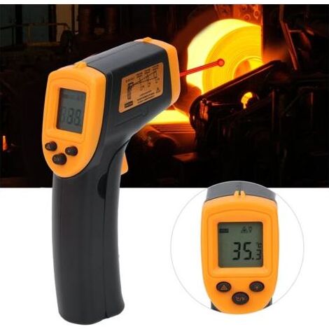 Pair - SJLERST Thermometre Infrarouge, Pistolet De Temperature Laser Numerique Sans Contact -58 °F A 1112 °F (-50 °C A 600 °C) Avec Ecran Lcd, HW600 (1/5)