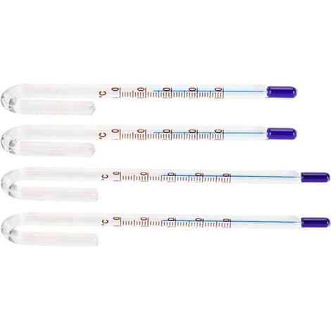 Thermomètre en verre accrochant de forme d'U d'U d'aquariums, moniteur précis de température d'eau de réservoir de poissons(12mm) (1/4)