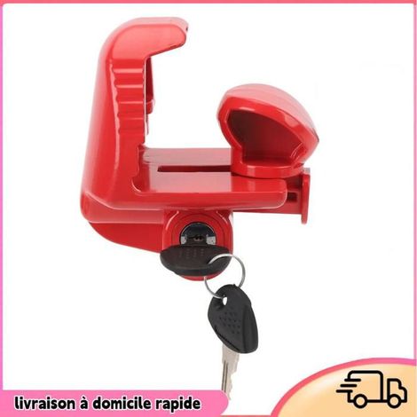 Dilwe Verrouillage de l'attelage de la remorque Serrure etaposattelage De Remorque Serrure De Coupleur RV Haute bateau Noir Rouge (1/4)