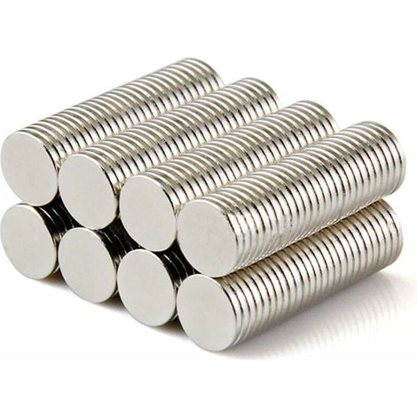 50 potentes imanes de neodimio N42 (moneda, 8 x 1 mm) Discos circulares Super Magnets (1/5)