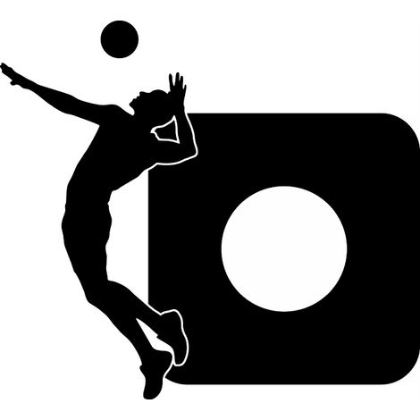 Adesivo protettivo per Switch - Giocatore di pallavolo (1/5)