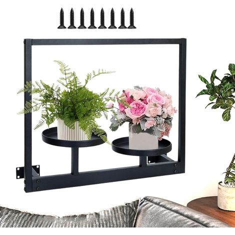 Étagère Murale pour,Support Végétal Suspendu - Décoration Maison pour Serre Balcon Jardin Salon Chambre (1/5)