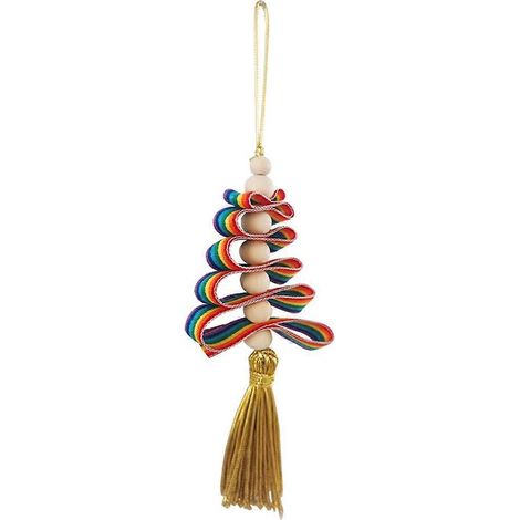 Regenbogen-Weihnachtsbaum-Anhänger, niedlicher Schmuck, Kunstmodell, Basteldeko