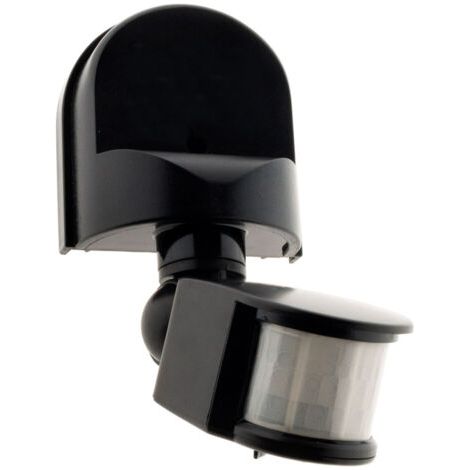 Détecteur mouvement IP44 - tête orientable - 1200W - Noir - Zenitech (1/5)