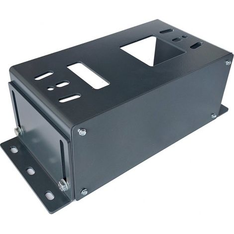 Base di montaggio 15,5-24 cm zincata RAL7016 per azionamenti Nice, Faac, Genius, Beninca, KEY, Came, Roger