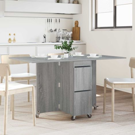 Mesa de comedor 2 pcs 140 x 80 x 77 cm Madera de ingeniería (1/5)