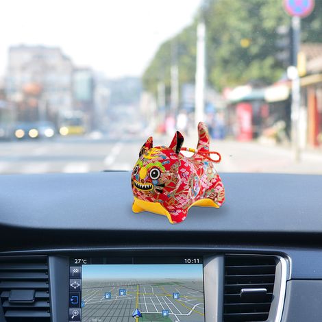 Tigre Peluche Mignon Pendentif Animal Empathie Déco Voiture Tableau de Bord Nouvel An Lunaire 2022 Favoris Fête Fournitures Cadeaux Ornement (1/4)