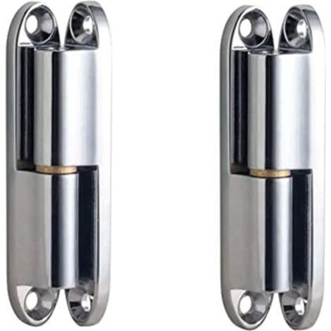 2 Pièces Paumelles Charnière Inox, Charnière à Visser de Porte, Charnière à Visser pour Portes, Charnières de Rénovation, pour Porte, Box, Cabanon, Fenêtre, Clôture
