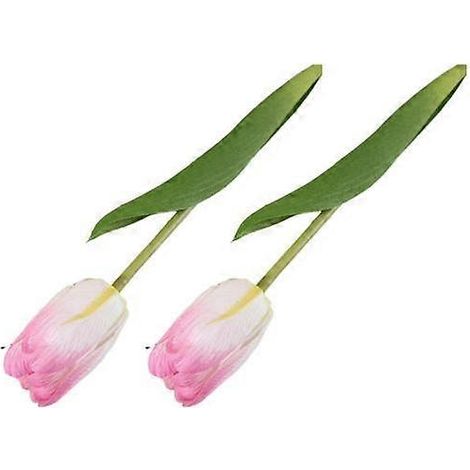 Fleur artificielle magnifique et inaltérable, tulipe de Pâques et de printemps, décoration intérieure.rose rouge (1/5)