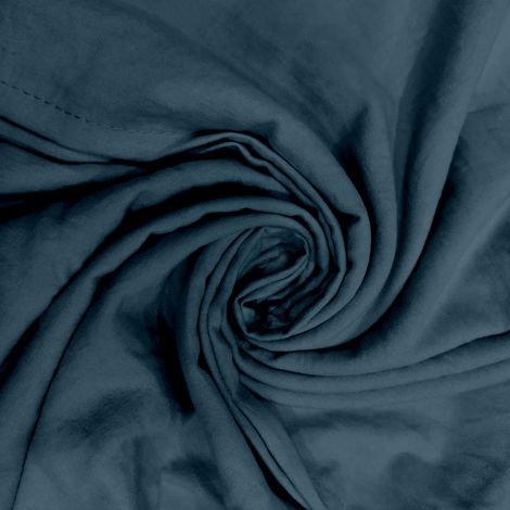 Parure Housse de Couette en Microfibre lavée 260x240 cm Boheme Bleu Canard (1/2)