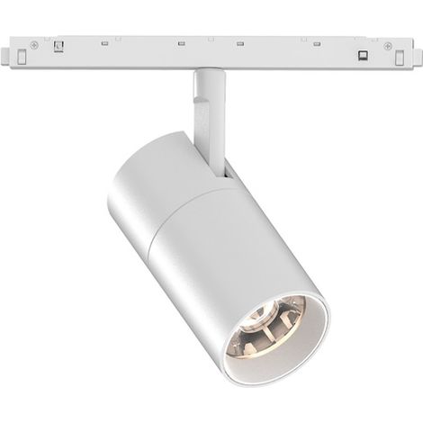 Faretto Binario Singolo Ego Alluminio Bianco 1 Luce 19W 3000K Luce Calda 1-10V (1/2)