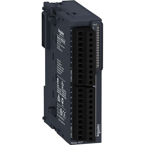 Módulo 16 salidas tipo relé TM3DQ16R de Schneider