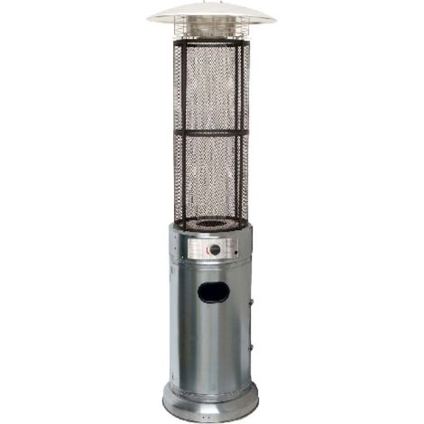 Chauffage d'extérieur MERCALUZ « Totem » MT01559 – 11 kW (acier inoxydable)  Offre exclusive