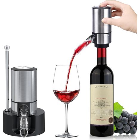 Aérateur de vin électrique Ataller, verseur automatique avec pompe et tube rétractable, socle pour une oxydation instantanée en une seule touche, carafe aératrice intelligente, cadeau idéal pour les a (1/5)