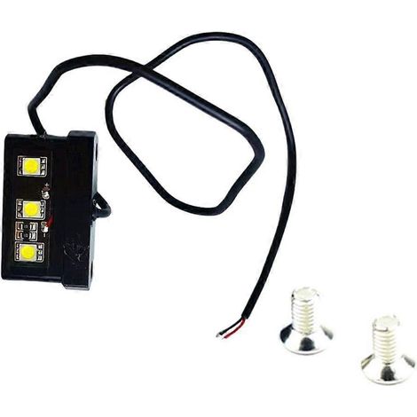 LED-Motorradkennzeichenbeleuchtung aus Aluminium, Ersatzkennzeichenbeleuchtung, LED-Kennzeichenbeleuchtung für Motorräder.