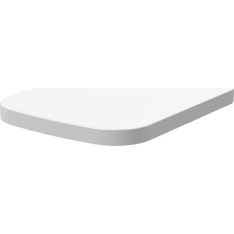 Nuie Square Wrapover Soft Close Toilet Seat - White (1/2)