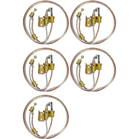 5 pièces naturel chauffe-eau gaz pièces ensemble pilote et thermocouple (1/5)