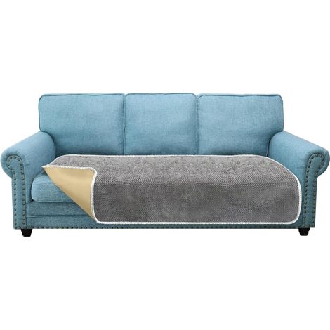 Thick, non-slip 3-seater sofa cover for pets - Universal for all seasons (3-seater, grey) (1/5)