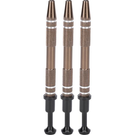 Pince à bijoux 4 griffes en alliage pour perçage et saisie de petites pièces, 3 pièces noires (1/5)
