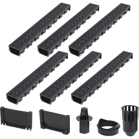 Furniture Limited - Canaux de drainage 6 pcs Plastique 6 m (1/5)