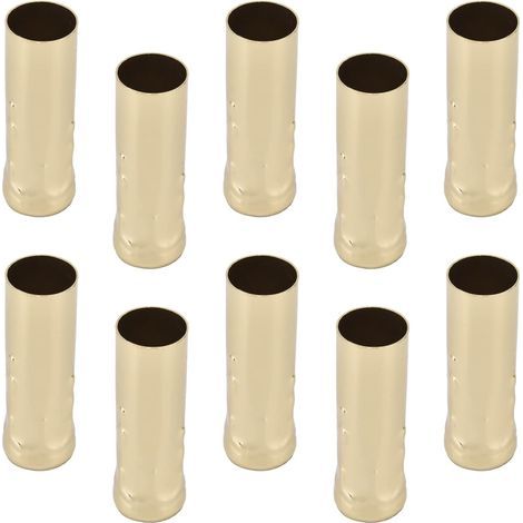 10 Pieces Socket, Iron, 80mm, E14, Gold, Lustre (1/5)