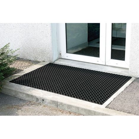 Alfombra de rejilla de caucho 50 x 80 cm espesor 22 mm