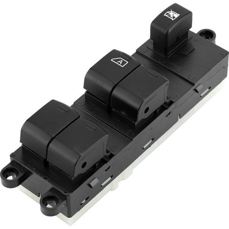 Elektrische Fensterheberschalter für Fahrzeuge, Hauptschalter für elektrische Fensterheber für Navara D40b Pathfinder Qashqai 2005-2016 25401-EB30B-Crezuo