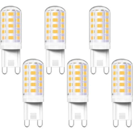 Ampoule LED G9 4W Blanc neutre 4000K, équivalent halogène 40W, 400LM, angle de faisceau 360°, non dimmable, pour (1/5)