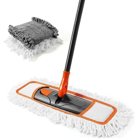 Serpillière microfibre extensible 113-141cm avec 2 lavettes interchangeables (1/5)
