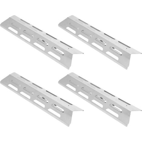Tbest Plaques de Chauffage en Acier Inoxydable pour Barbecue à Gaz - Accessoire de Couverture de Brûleurs