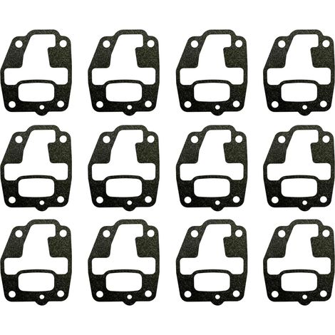 C·T·S Lot de 12 joints de collecteur d'admission de carburateur pour Kawasaki TK53 TK65 Remplace PN 11061-1570