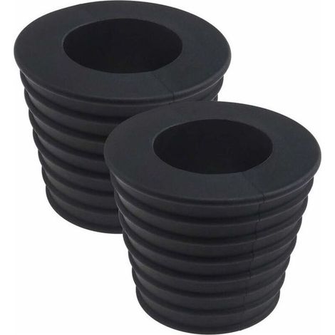 Cale base parapluie - AIMOONSA - 2 pcs - Ø poteau 38 mm (50-69 mm ext) - Caoutchouc anti-intempéries - Forme effilée (1/5)