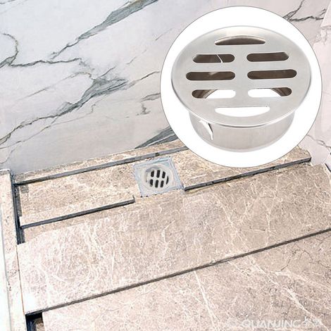 Caniveau de balcon anti-obstruction en acier inoxydable pour usage extérieur (50 pouces, plat) (1/4)