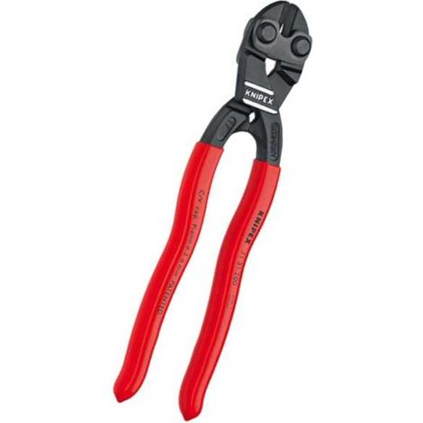KNIPEX 71 31 200 CoBolt® Tronchese a doppia leva rivestiti in resina sintetica atramentata nera 200 mm