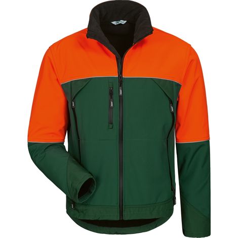 Gr .4XL (70/72) SANDDORN WALDARBEITER SOFTSHELL-JACKE grün SANDDORN forest