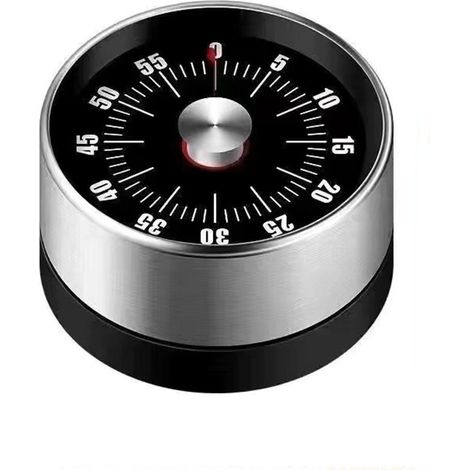 1 Horloge mécanique, minuteur et réveil, design magnétique, pour réfrigérateur, sans pile, multifonctionnel (1/5)