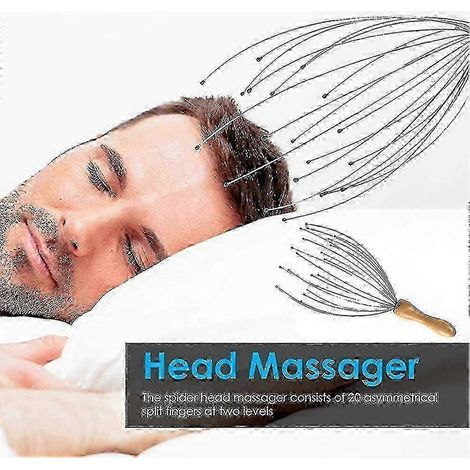 Kopfmassagegerät Spinnenkopfkrabbler mit 20 Massagefingern (1/4)