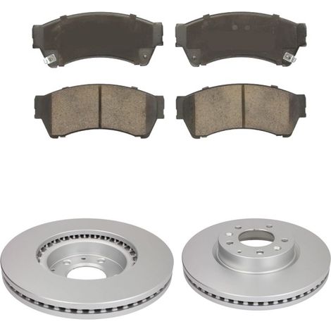 KIT FRENI ANTERIORI compatibile con MAZDA 6 (GH) - DISCHI + PASTIGLIE OEM: FDB4062 / 18003 /SOSTITUZIONE DIRETTA/BASSA POLVERE/SILENZIOSO