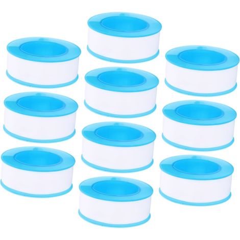 10 rouleaux de ruban d'étanchéité en PTFE, pour le jointoiement et la prévention des fuites de tuyaux, adaptés aux tuyaux et aux réseaux d'arrosage (1/5)