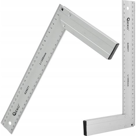 Équerre de construction en menuiserie 300 mm ALU (60) (1/4)