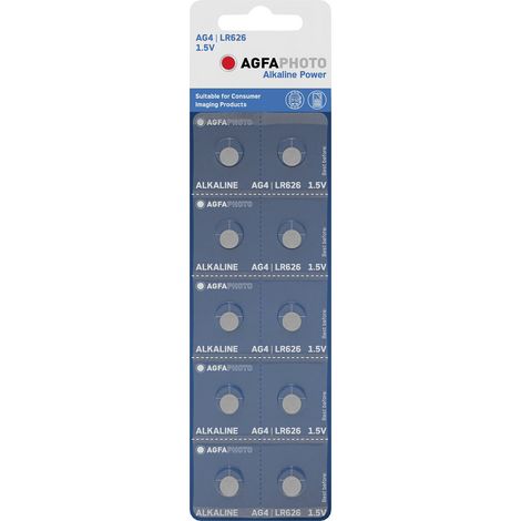 AgfaPhoto Pile bouton LR 66 1.5 V 10 pc(s) alcaline(s) AG4