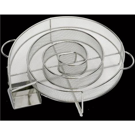 Runder Kaltrauchgenerator für den professionellen Einsatz - Schachtel mit Granulat zum Räuchern von Fleisch, Fisch, Grillgut und Barbecue.