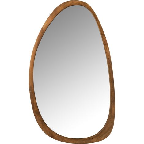 Miroir design 120x5x70 cm en manguier marron - WIOTA (1/3)