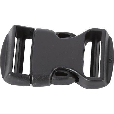 5 Pièces Fermeture Rapide en Plastique Réglable Double pour Sac à Dos - Remplacement Bricolage 25mm Noir (1/5)