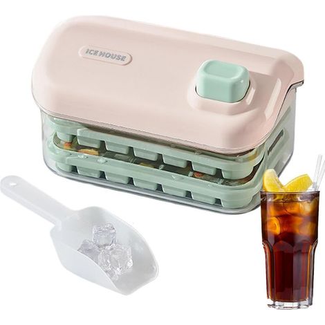 Eiswürfelbehälter mit Deckel und Auffangbehälter, Tabletts von (1/5)