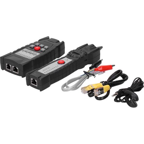 Testeur de câble réseau GT67, détecteur de fils RJ11/RJ45 multifonction avec lampe torche, localisateur de lignes pour techniciens (1/5)