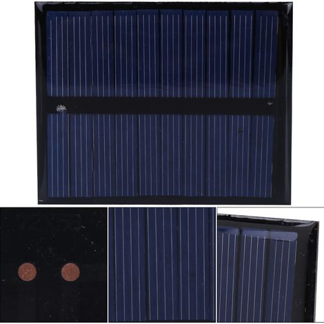 Chargeur de batterie solaire portable haute efficacité 0,5 W 5 V pour extérieur, à base de polysilicium (1/5)