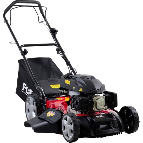 Petrol Lawn Mower 20" 510mm Fox Self Propelled 173cc 3-in-1 Steel Deck 60L Bag (1/5)