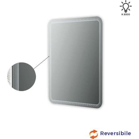 Specchio illuminazione led con disegno lavorato Made in Italy 54355 (1/3)