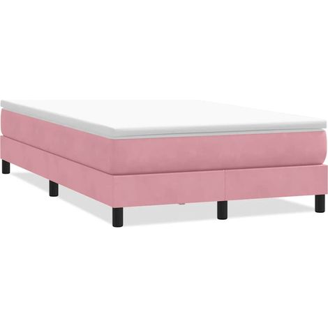 Maison Exclusive - Giroletto a Molle senza Materasso Rosa 120x210 cm in Velluto